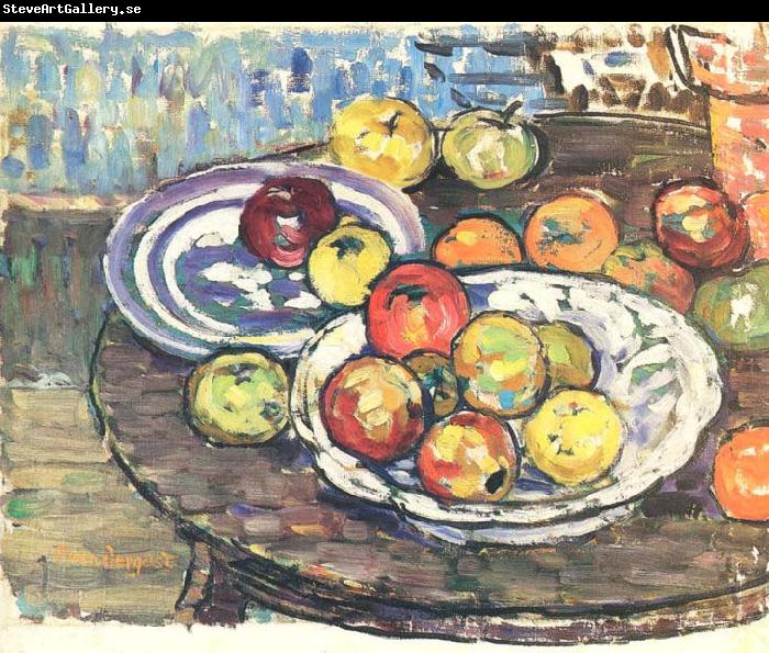 Maurice Prendergast Still Life Apples Vase